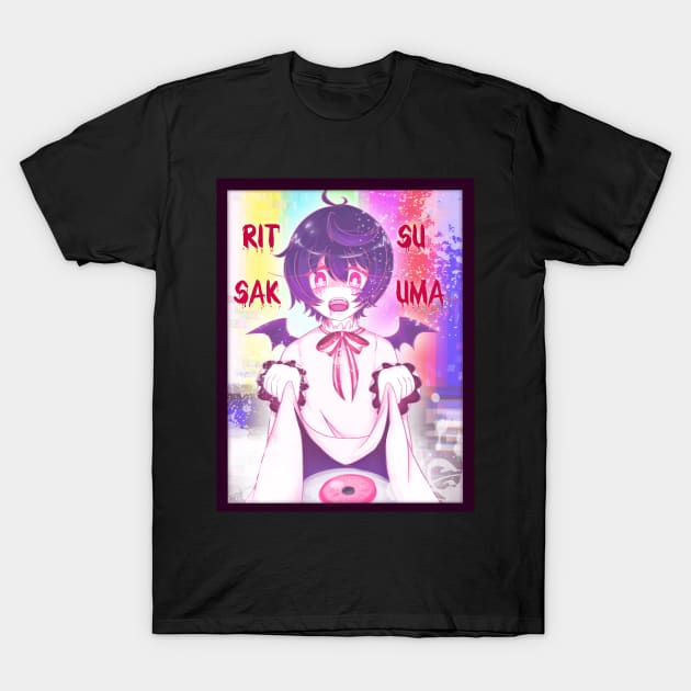 Ritsu Sakuma Enstars Pastel Guro VER. T-Shirt by Blancciiu